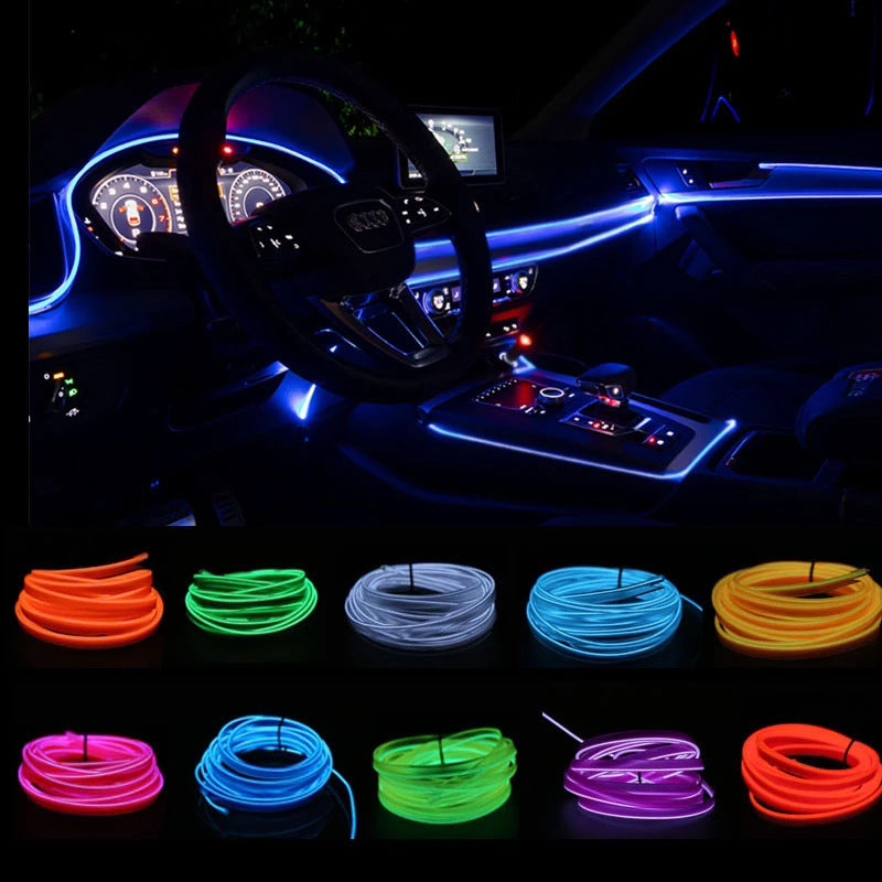 LED Ambient Car Interior LIghts - easy to Install and fun to use (Free USA Shipping)
